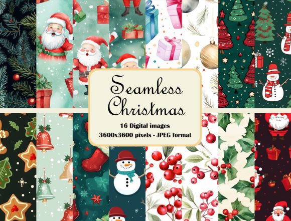 Download Seamless Christmas Pattern Bundle - Christmas pattern Collection