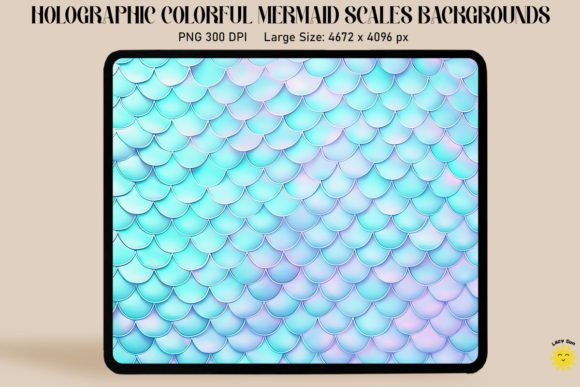 Download Holographic Mermaid Scales Background - Mermaid scales background Collection