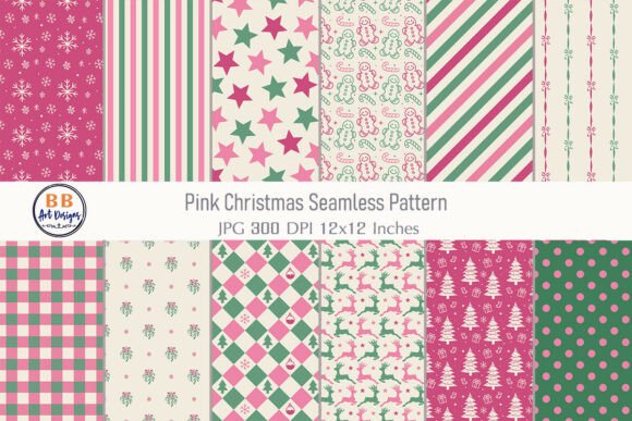 Download Pink Christmas Pattern Christmas Paper - Christmas pattern Collection