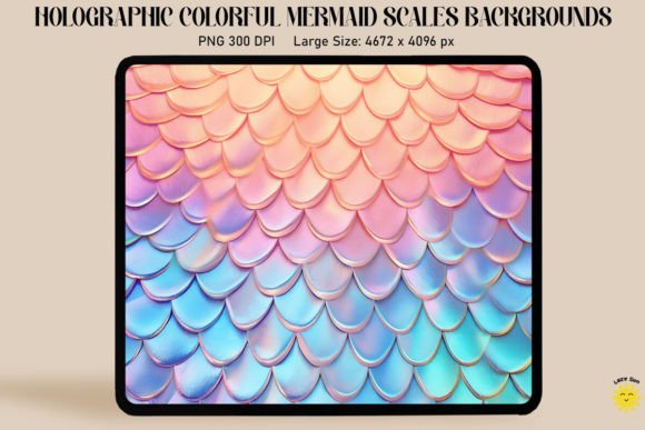 Download Holographic Mermaid Scales Background - Mermaid scales background Collection