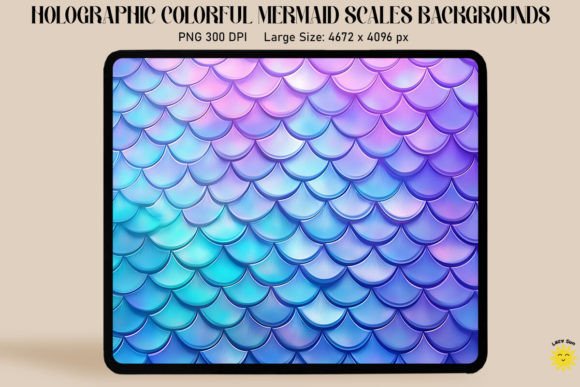 Download Holographic Mermaid Scales Background - Mermaid scales background Collection