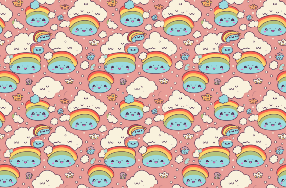 Download Retro Rainbow Pattern Colorful Patterns - Retro rainbow Collection