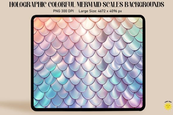 Download Holographic Mermaid Scales Background - Mermaid scales background Collection