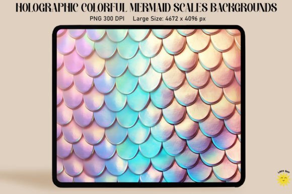 Download Holographic Mermaid Scales Background - Mermaid scales background Collection