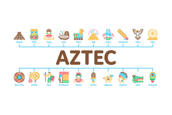 Download Aztec Civilization Minimal Infographic - Civilization Collection