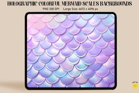 Download Holographic Mermaid Scales Background - Mermaid scales background Collection
