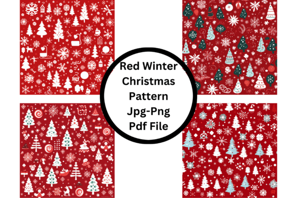 Download Red Winter Christmas Pattern - Premium Resources