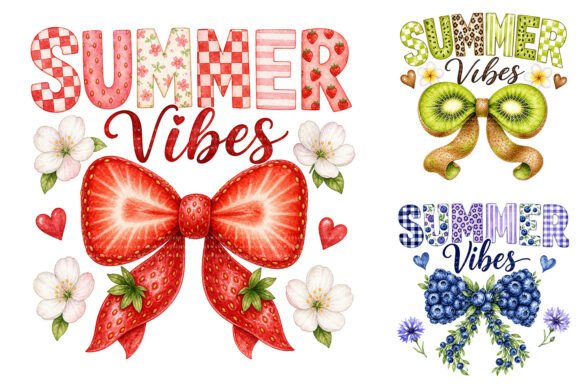 Download Summer Vibes Fruit Bow Sublimation PNG - Fruit Collection