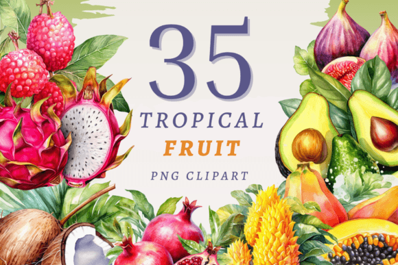 Download Tropical Fruit PNG Bundle - Fruit Collection