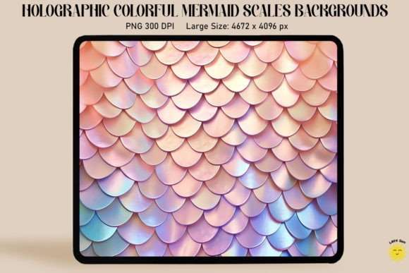 Download Holographic Mermaid Scales Background - Mermaid scales background Collection