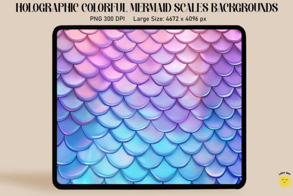 Download Holographic Mermaid Scales Background - Mermaid scales background Collection