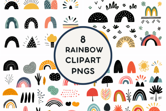 Download Retro Rainbow Clipart PNGS - Premium Resources